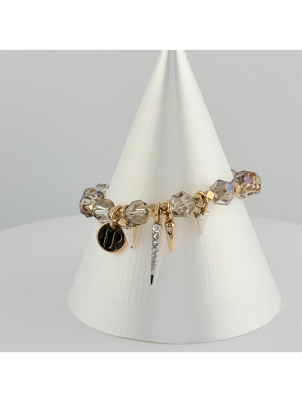 Bomb Party Single Bracelet - on Yellow Gold #86
